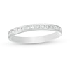 Thumbnail Image 1 of 1/6 CT. T.W. Diamond Satin Stackable Anniversary Band in 10K White Gold
