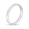 Thumbnail Image 2 of 1/6 CT. T.W. Diamond Satin Stackable Anniversary Band in 10K White Gold
