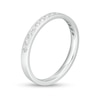 Thumbnail Image 3 of 1/6 CT. T.W. Diamond Satin Stackable Anniversary Band in 10K White Gold