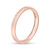 Thumbnail Image 3 of 1/6 CT. T.W. Diamond Satin Stackable Anniversary Band in 10K Rose Gold