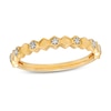 Thumbnail Image 1 of 1/20 CT. T.W. Diamond Alternating Honeycomb Ring in 10K Gold