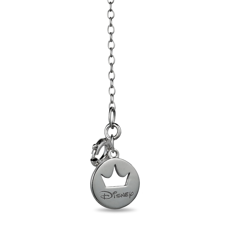 Main Image 2 of Enchanted Disney Villains Maleficent 1/10 CT. T.W. Black Diamond Key Pendant in Sterling Silver - 19"