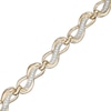 Thumbnail Image 0 of 1/4 CT. T.W. Diamond Infinity Link Bracelet in 10K Gold