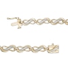 Thumbnail Image 2 of 1/4 CT. T.W. Diamond Infinity Link Bracelet in 10K Gold