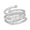 Thumbnail Image 1 of 1/3 CT. T.W. Diamond Open Orbit Wrap Ring in 10K White Gold - Size 7