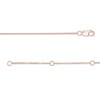 Thumbnail Image 2 of 1/10 CT. T.W. Diamond "LOVE" Charm Anklet in 10K Rose Gold - 10"