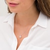 Thumbnail Image 2 of 1/5 CT. T.W. Baguette Composite Diamond Frame Vintage-Style Pendant in 10K White Gold