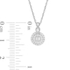 Thumbnail Image 2 of 1/5 CT. T.W. Baguette Composite Diamond Frame Vintage-Style Pendant in 10K White Gold
