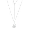 Thumbnail Image 4 of 1/20 CT. T.W. Diamond Flying Dove Cutout Pendant in Sterling Silver