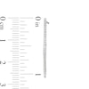 Thumbnail Image 3 of 1/8 CT. T.W. Diamond Abstract Square Hoop Earrings in 10K White Gold