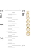 Thumbnail Image 3 of 1/4 CT. T.W. Diamond Stick Drop Earrings in 10K Gold