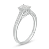 Thumbnail Image 2 of 1/4 CT. T.W. Princess-Cut Multi-Diamond Promise Ring in 10K White Gold