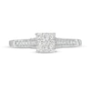Cherished Promise Collection™ 1/4 CT. T.W. Princess-Cut Composite Diamond Promise Ring in 10K White Gold
