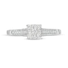 Thumbnail Image 3 of 1/4 CT. T.W. Princess-Cut Multi-Diamond Promise Ring in 10K White Gold