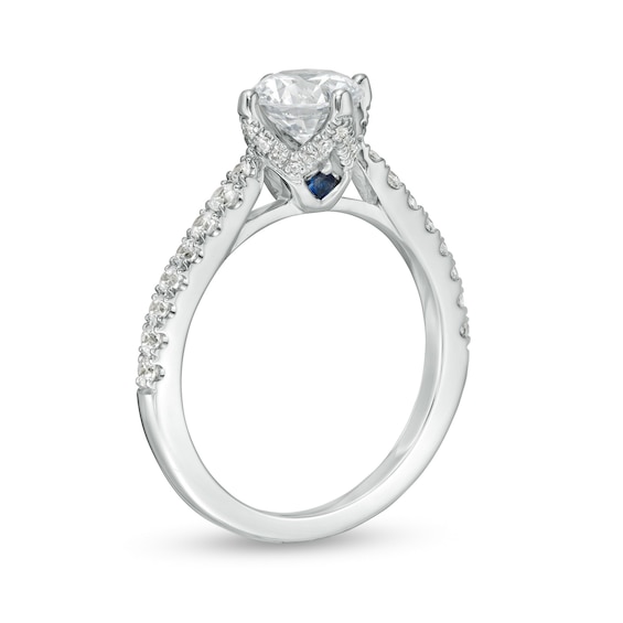 Vera Wang Love Collection 1-1/3 CT. T.w. Certified Diamond Engagement Ring in 14K White Gold (I/Si2)
