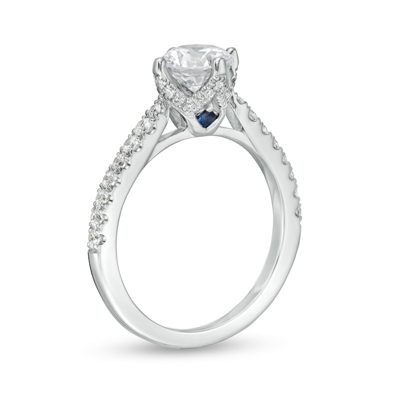Main Image 3 of Vera Wang Love Collection 1-1/3 CT. T.W. Certified Diamond Engagement Ring in 14K White Gold (I/SI2)