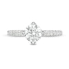 Thumbnail Image 4 of Vera Wang Love Collection 1-1/3 CT. T.W. Certified Diamond Engagement Ring in 14K White Gold (I/SI2)