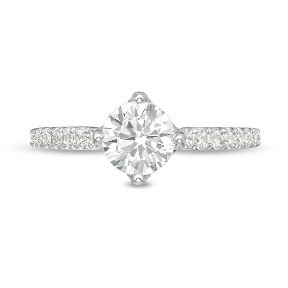 Vera Wang Love Collection 1-1/3 CT. T.w. Certified Diamond Engagement Ring in 14K White Gold (I/Si2)