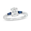 Thumbnail Image 1 of Vera Wang Love Collection 1 CT. T.W. Certified Oval Diamond Engagement Ring in 14K White Gold (I/SI2)
