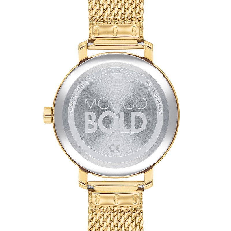 Main Image 3 of Ladies' Movado Bold® Multi-Color Crystal Accented Watch with Gold-Tone Dial (Model: 3600699)