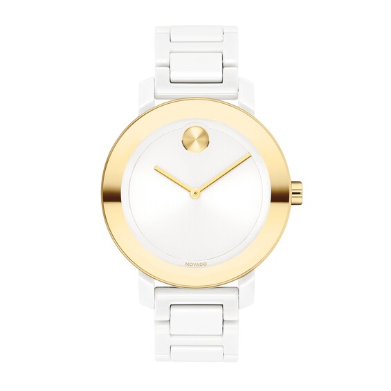 Ladies' Movado Bold® Two-Tone Watch with White Dial (Model: 3600710)