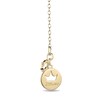 Thumbnail Image 2 of Enchanted Disney Belle 1/10 CT. T.W. Diamond Rose Pendant in 10K Gold - 19"