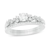 Thumbnail Image 1 of 1/2 CT. T.W. Diamond Scatter Bridal Set in 10K White Gold