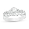 Thumbnail Image 1 of 5/8 CT. T.W. Diamond Frame Scatter Bridal Set in 10K White Gold