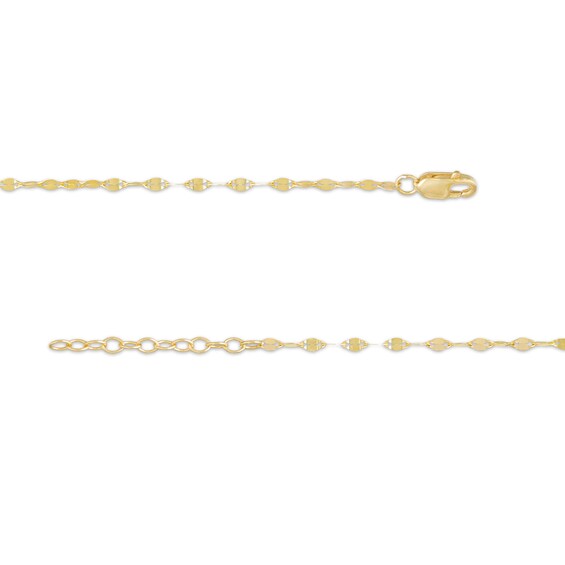 1/10 CT. T.w. Diamond Chevron Necklace in 10K Two-Tone Gold