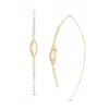 Thumbnail Image 1 of 1/4 CT. T.W. Diamond Marquise Threader Earrings in 10K Gold