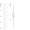 Thumbnail Image 3 of 1/4 CT. T.W. Diamond Marquise Threader Earrings in 10K Gold