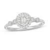 Thumbnail Image 1 of 1/4 CT. T.W. Composite Diamond Frame Vintage-Style Ring in 10K White Gold