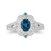 Thumbnail Image 3 of Collector's Edition Enchanted Disney Cinderella 70th Anniversary Topaz and 1/4 CT. T.W. Diamond Ring in 14K White Gold