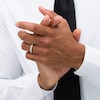 Thumbnail Image 2 of Vera Wang Men's 1/4 CT. T.W. Diamond Grooved Wedding Band in 14K White Gold