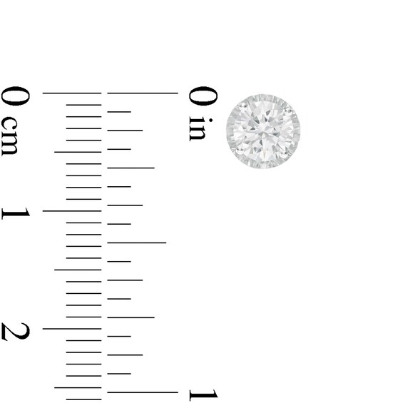 1 CT. T.w. Diamond Miracle Solitaire Stud Earrings in 10K White Gold