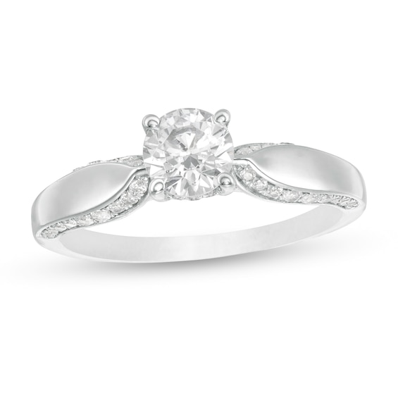1 CT. T.w. Diamond Engagement Ring in 14K White Gold (I/I2)