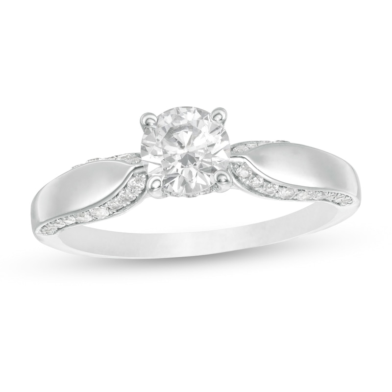 Main Image 1 of 1 CT. T.W. Diamond Engagement Ring in 14K White Gold (I/I2)