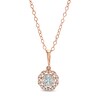 Thumbnail Image 0 of 1/4 CT. T.W. Composite Diamond Flower Frame Pendant in 10K Rose Gold