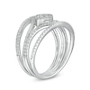 Thumbnail Image 3 of 5/8 CT. T.W. Composite Diamond Open Orbit Ring in 10K White Gold