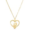 Thumbnail Image 1 of Made in Italy Motherly Love Heart Pendant in 14K Gold