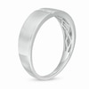 Thumbnail Image 3 of Men's 1/15 CT. T.W. Baguette Diamond Linear Two Stone Wedding Band in 10 White Gold