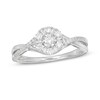 Thumbnail Image 1 of 1/3 CT. T.W. Composite Diamond Split Twist Shank Ring in 10K White Gold