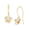 Thumbnail Image 0 of 1/10 CT. T.W. Composite Diamond Flower Drop Earrings in 10K Gold