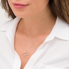 Thumbnail Image 2 of 1/10 CT. T.W. Diamond Angel Heart Pendant in 10K Gold