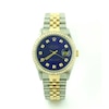 Thumbnail Image 1 of Previously Owned - Men's Rolex Datejust 1 CT. T.W. Diamond Two-Tone 18K Gold Watch with Blue Dial