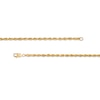 Thumbnail Image 3 of 3.0mm Glitter Rope Chain Necklace in Solid 14K Gold - 22"
