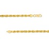 Thumbnail Image 3 of 4.4mm Glitter Rope Chain Necklace in Solid 14K Gold - 24"