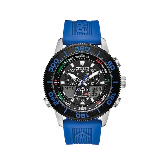Men's Citizen Eco-Drive® Promaster Sailhawk Chronograph Strap Watch with Black Dial (Model: JR4068-01E) Men's Citizen Eco-Drive® Promaster Sailhawk Chronograph Strap Watch with Black Dial (Model: JR4068-01E)