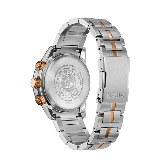 Men's Citizen Eco-Drive® PCAT Chronograph Two-Tone Watch with Grey Dial (Model: CB5886-58H) Men's Citizen Eco-Drive® PCAT Chronograph Two-Tone Watch with Grey Dial (Model: CB5886-58H)