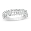 Thumbnail Image 0 of 1/5 CT. T.W. Diamond Rope Edge Anniversary Band in 10K White Gold